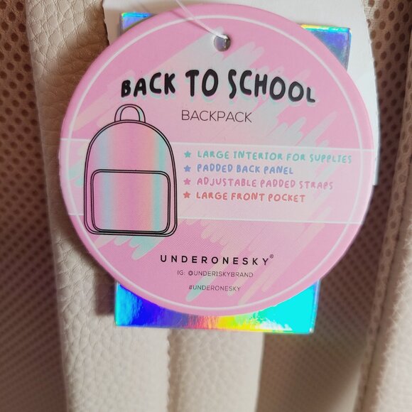 Under One Sky Cream Backpack โ Strawberry Charm Design โ NWT - Picture 9 of 13